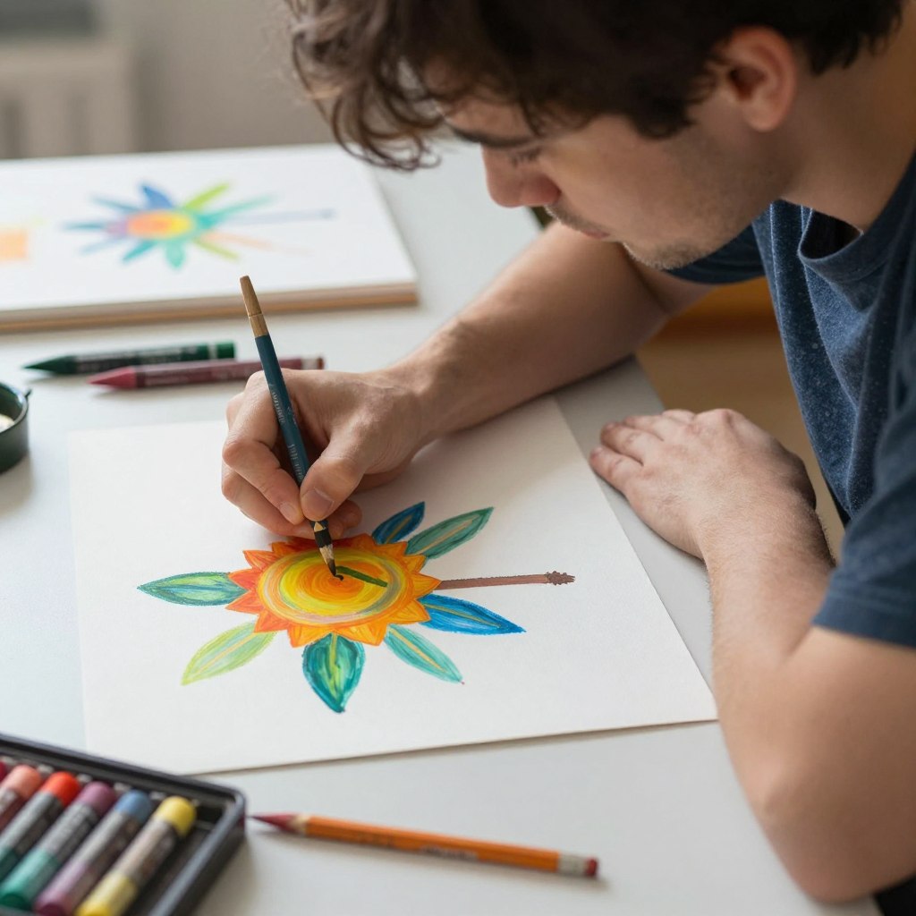 Activitate creativă offline - desen sau artă