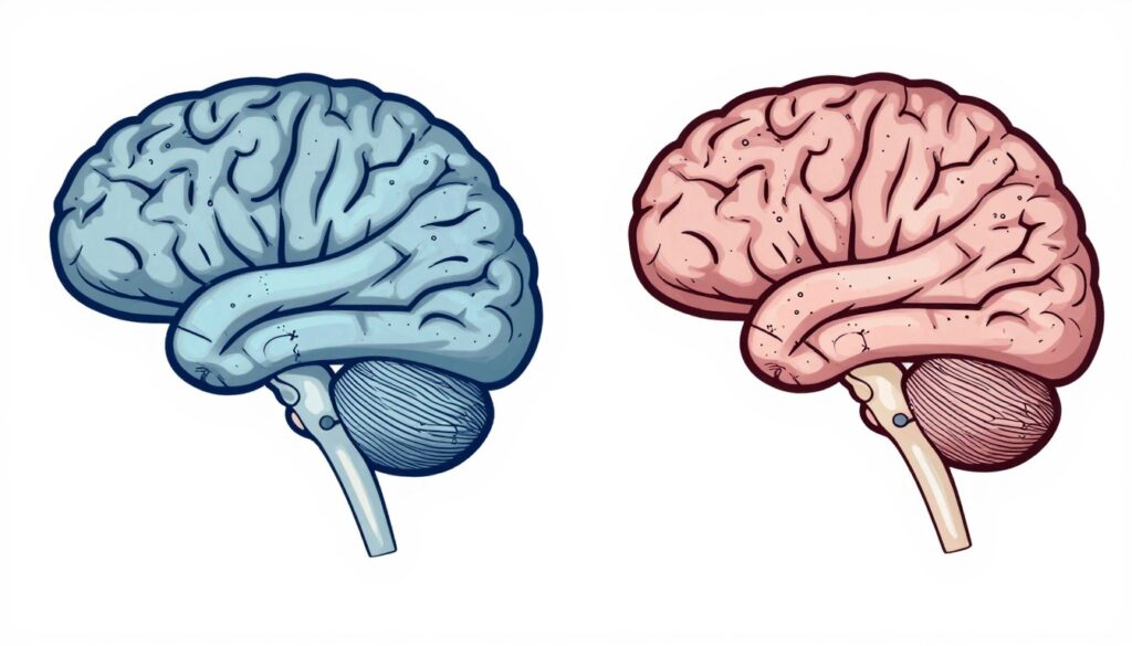 Comparație între creierul odihnit și creierul privat de somn Comparație între creierul odihnit și creierul privat de somn