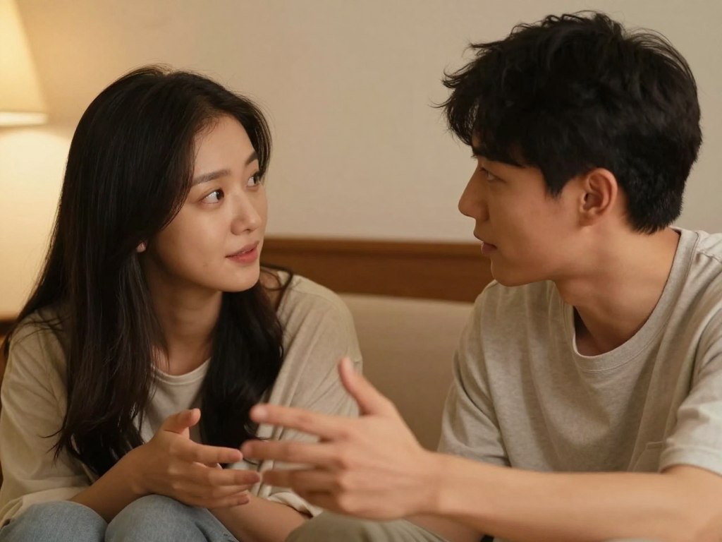 Cuplu comunicând deschis și honest despre sentimentele lor