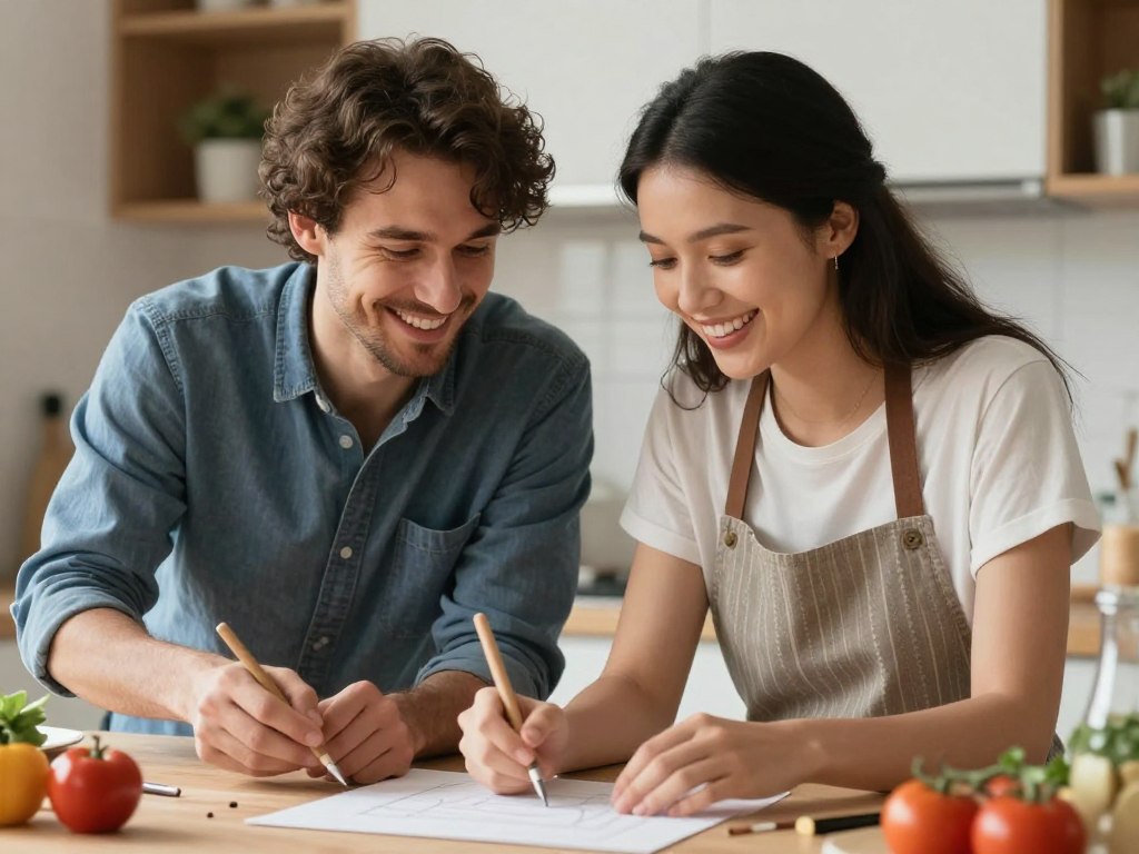 Cuplu reconstruind conexiunea prin activități împreună