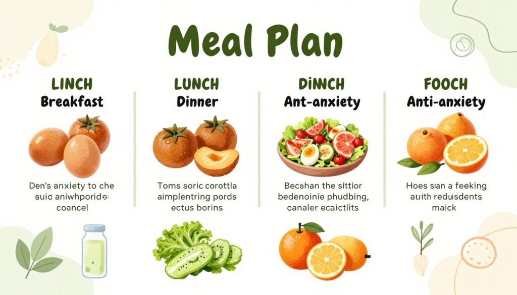 Exemplu de plan alimentar zilnic pentru reducerea anxietății Exemplu de plan alimentar zilnic pentru reducerea anxietății