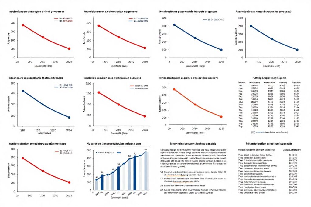 Grafice cu tendințe în scăderea timpului de atenție
