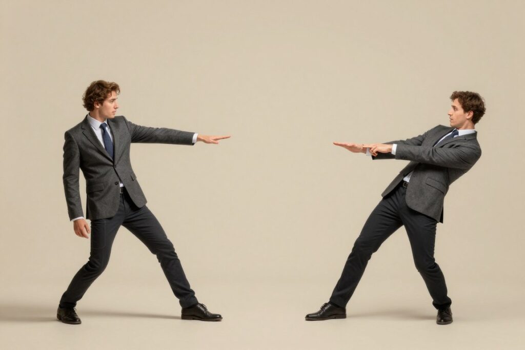 Ilustratie a dinamicii anxios-evitant in cuplu