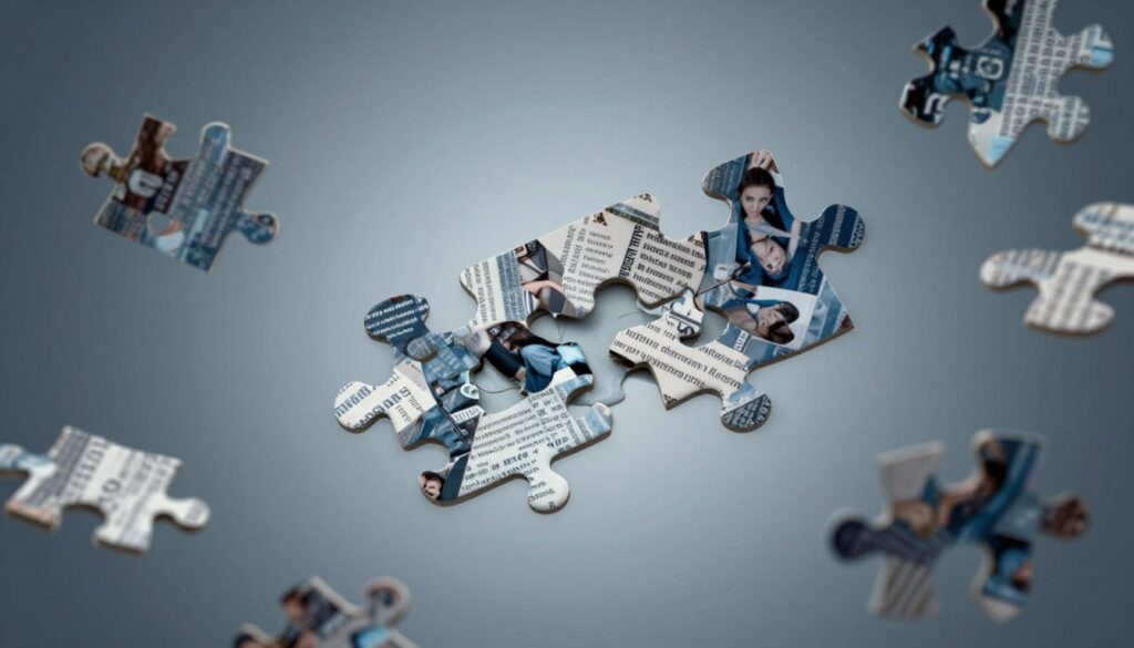 Reprezentare conceptuală a memoriei fragmentate