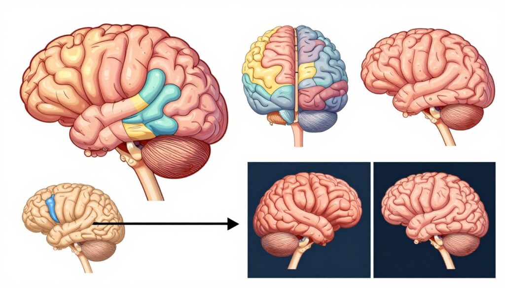 Reprezentare grafică a dezvoltării cerebrale la adolescenți