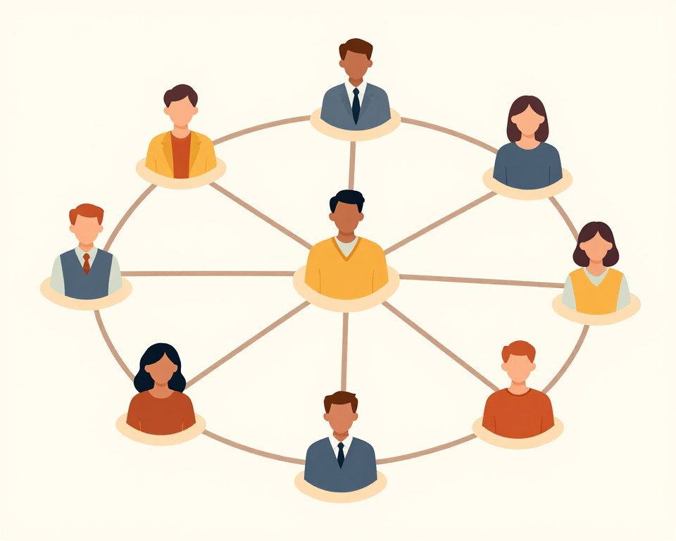 Reprezentare vizuală a unei rețele sociale de suport Reprezentare vizuală a unei rețele sociale de suport