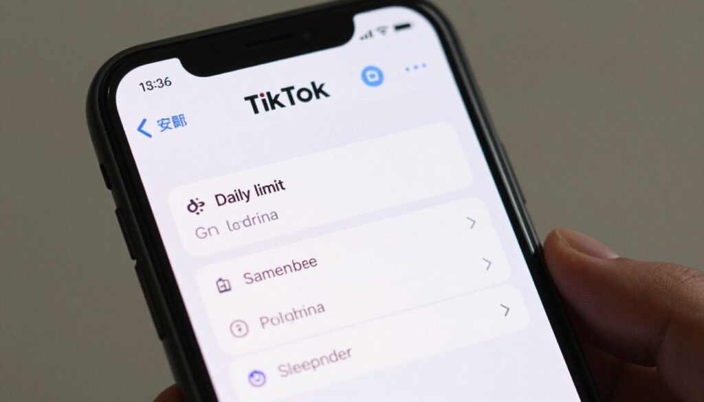 Setări wellbeing digital în TikTok
