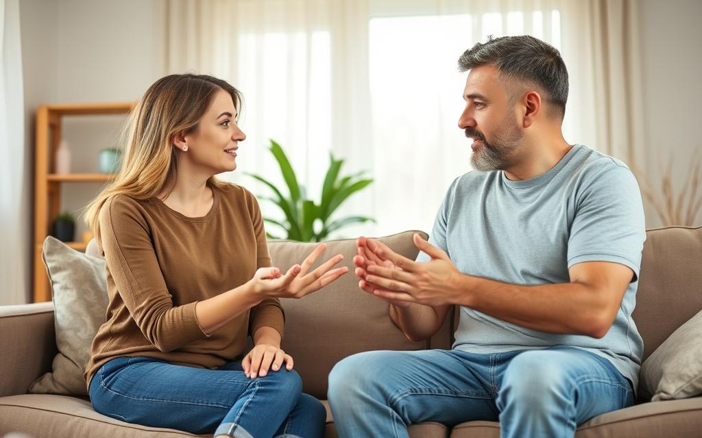 Cuplu comunicând deschis și sănătos