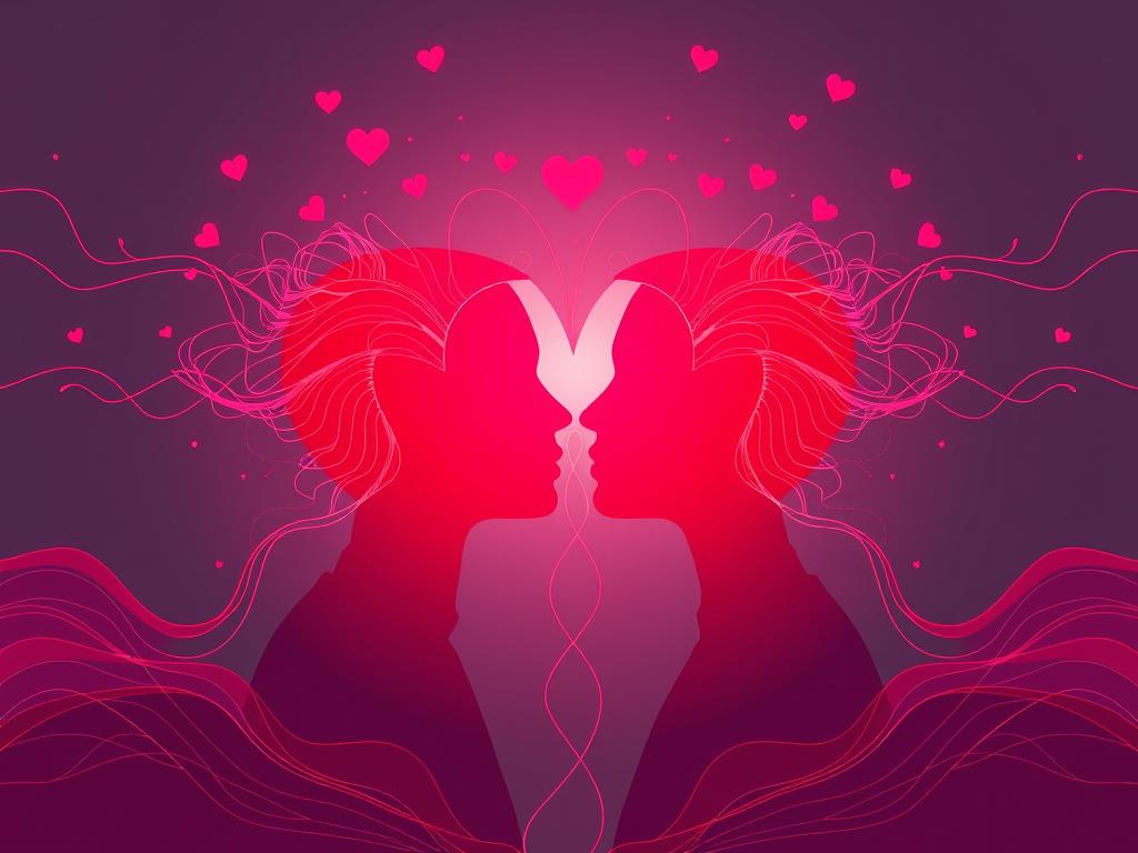 Ilustrație conceptuală reprezentând intensitatea emoțională în atasament anxios