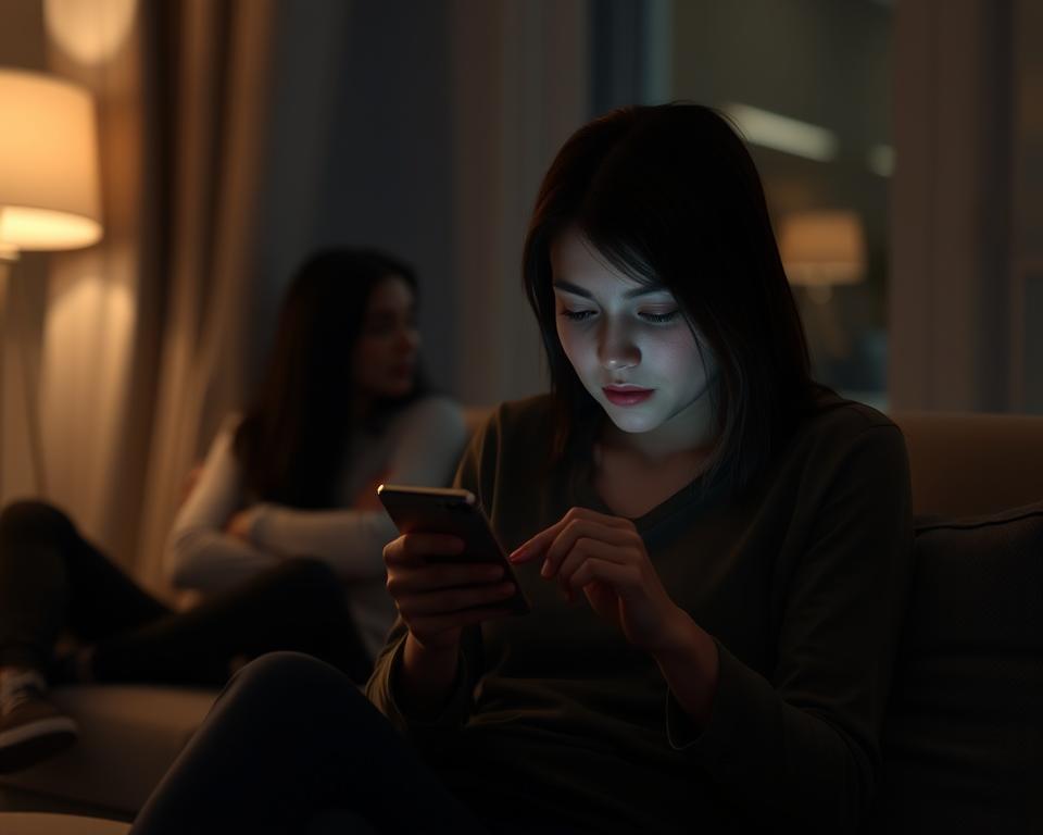 Persoană singură ignorând partenerul