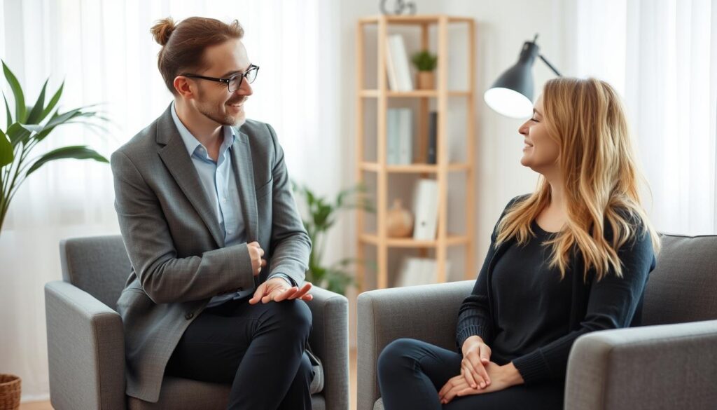 Sesiune de psihoterapie pentru anxietate relațională