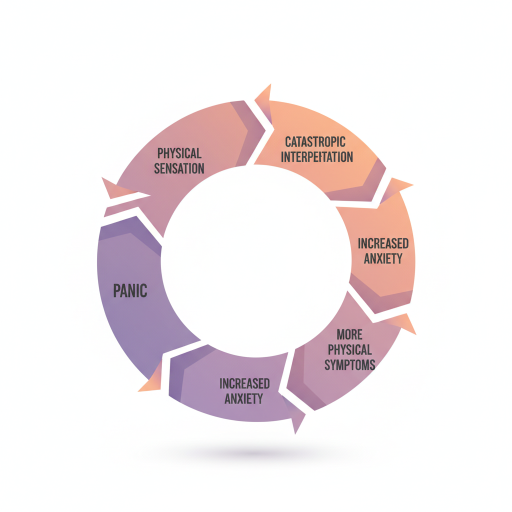 cercul fricii atac de panică mecanism psihologic anxietate