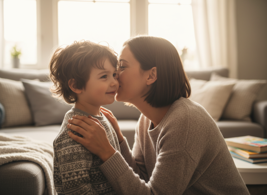 copil primind validare de la părinți pentru dezvoltarea stimei sine