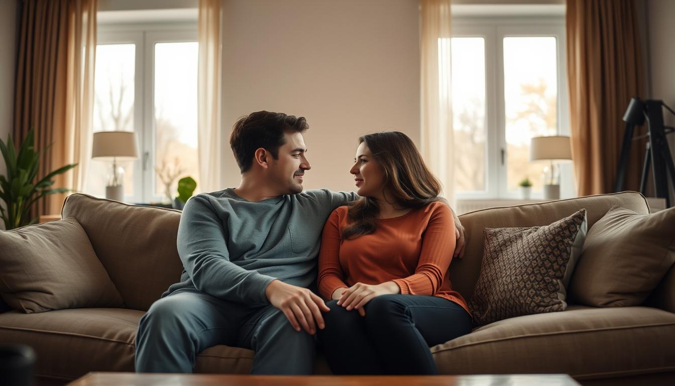 cuplu care discută despre încredere în relație