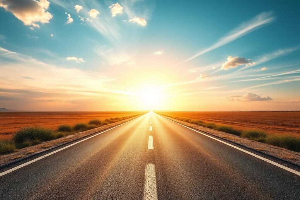 drum deschis spre orizont simbolizând viitorul relației