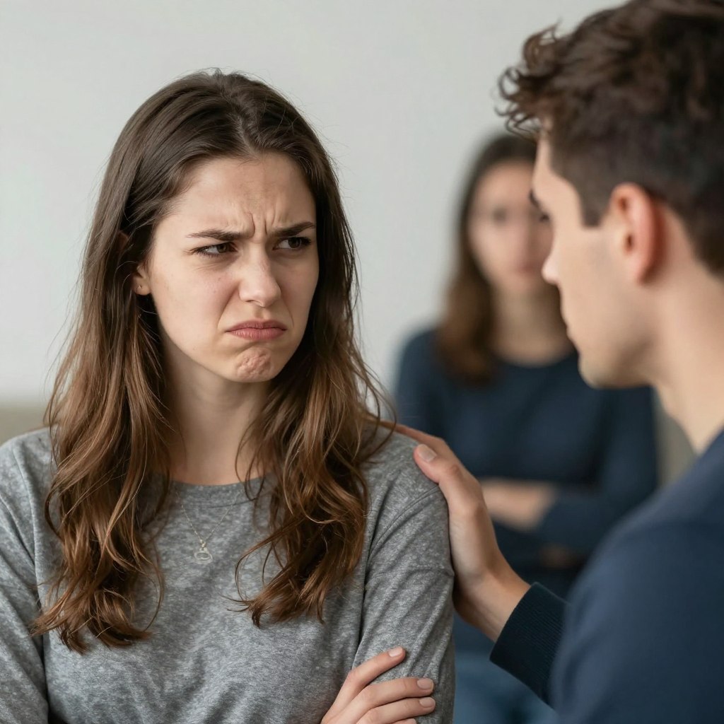expresie de dispreț în timpul unei dispute