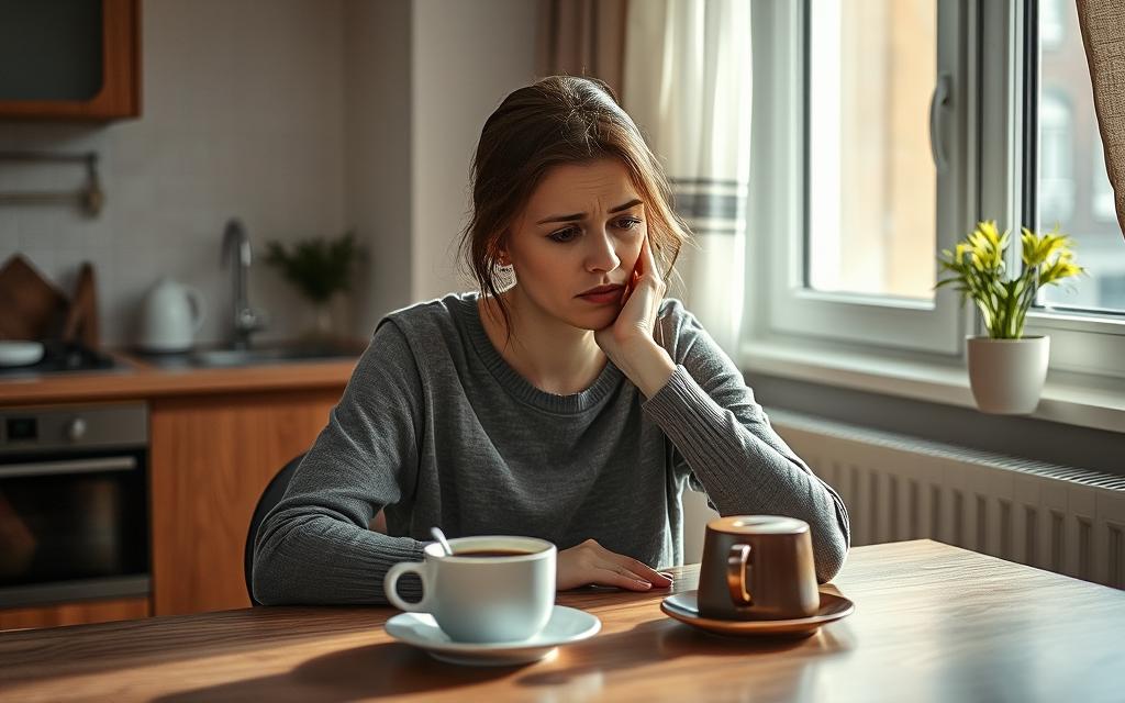 femeie care se gândește la încrederea pierdută în relație