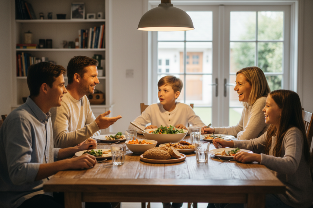 masa familie comunicare sanatoasa validare copiii masa familie comunicare sanatoasa validare copiii