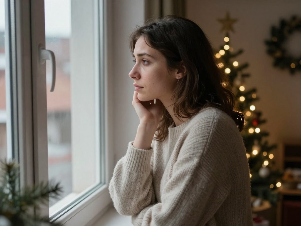 partener retras emoțional uitându-se pe fereastră