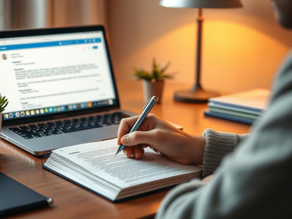 Persoană scriind într-un jurnal realizări personale și profesionale Persoană scriind într-un jurnal realizări personale și profesionale