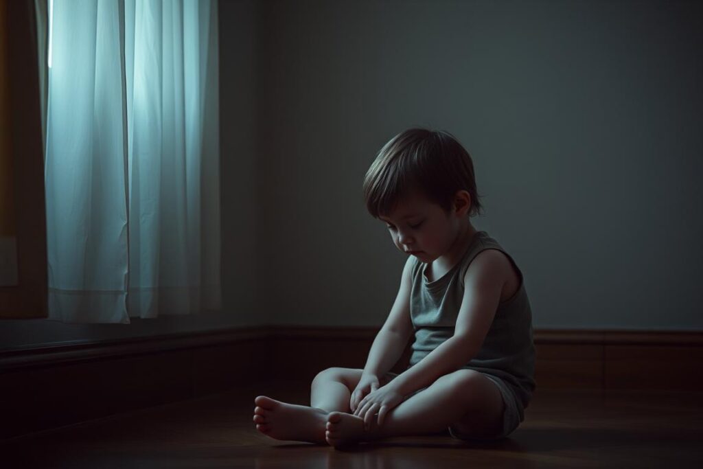 copil trist care se simte invizibil și nevalidat emoțional copil trist care se simte invizibil și nevalidat emoțional